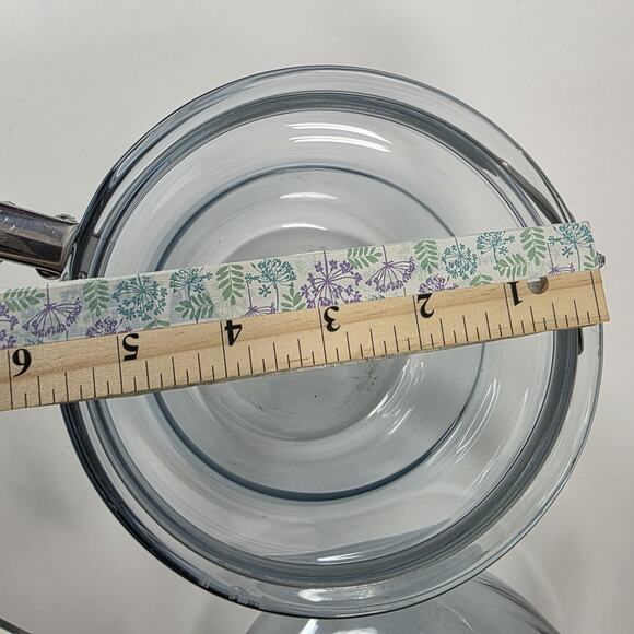 Vintage PYREX Flameware BLUE GLASS Double Boiler Pots 6763-U 6763-L (No Lid) - Picture 16 of 16